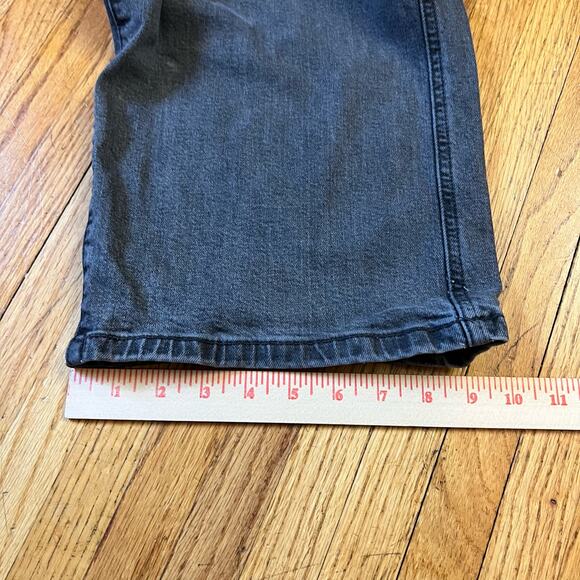 Levis Jeans Womens 30 Fadded Black Mile High Cropped Wide Leg Pants - Picture 11 of 11